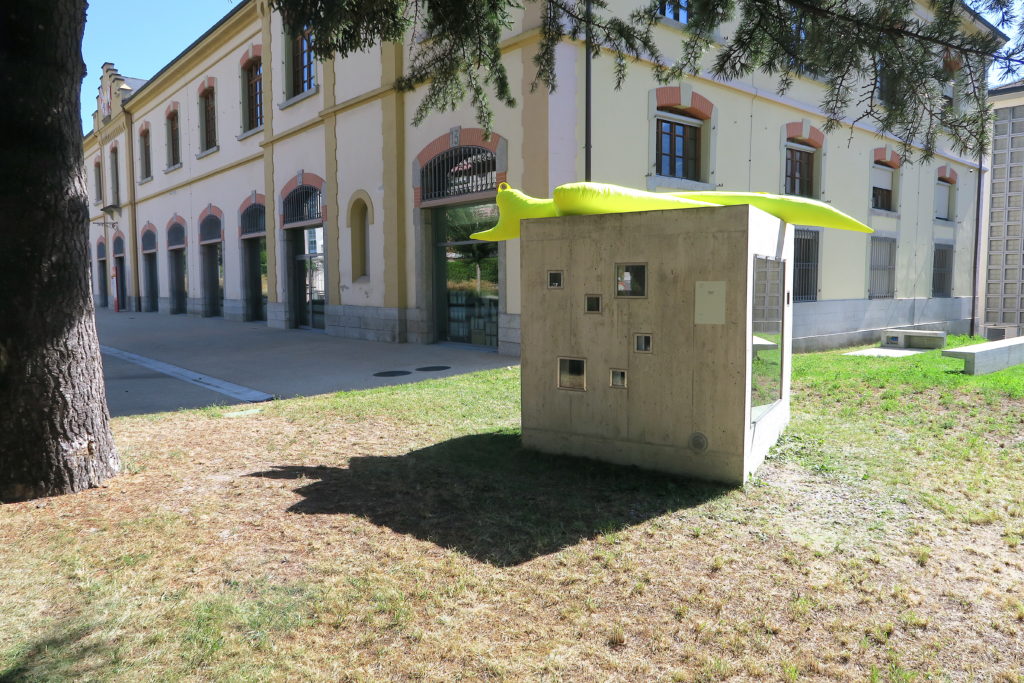 Phantom, Denis Savary, Exposition Lemme Art Contemporain, artist's run space, sculpture by Pierre Vadi, Sion